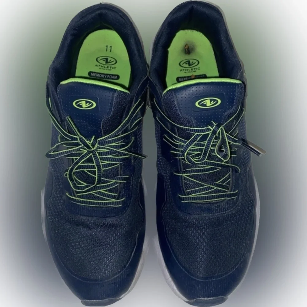 Mens Athletic Memory Foam Shoes Size 11